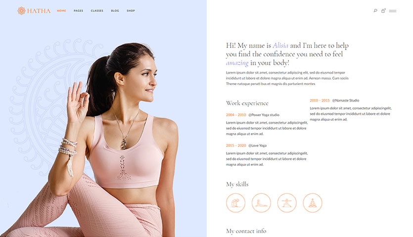 Ashtanga – Yoga Studio Theme – Qode Interactive