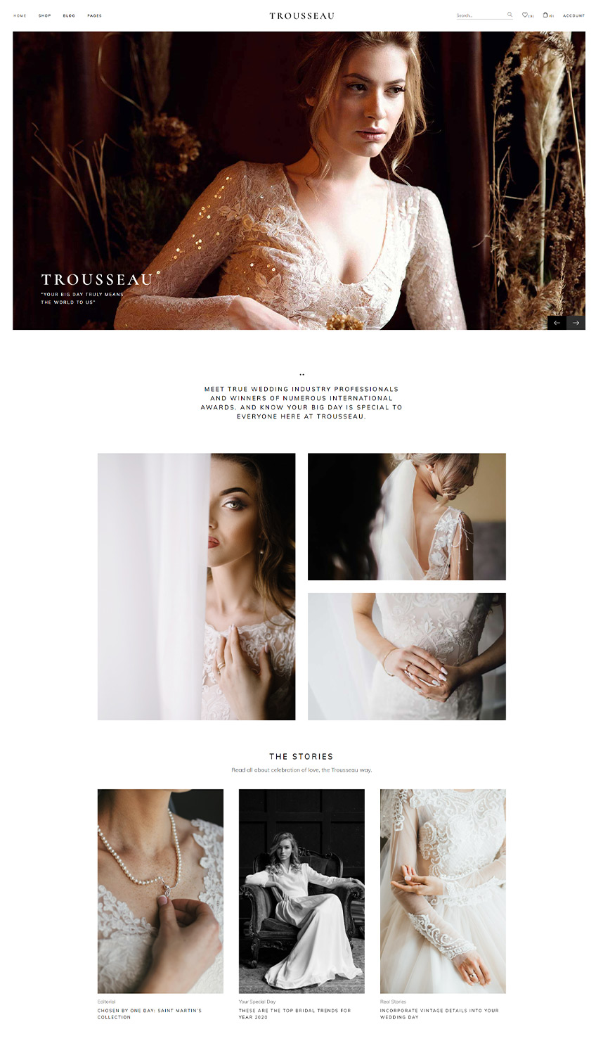 Trousseau - Bridal Shop WordPress Theme by Mikado-Themes