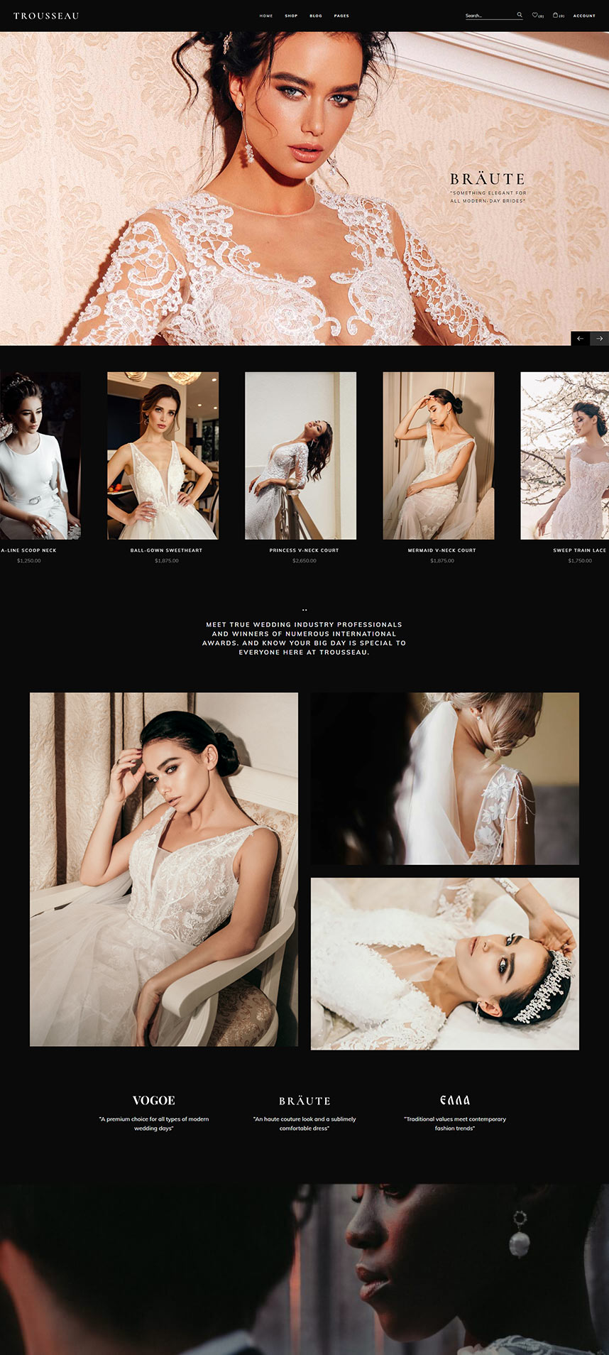 Trousseau - Bridal Shop WordPress Theme by Mikado-Themes