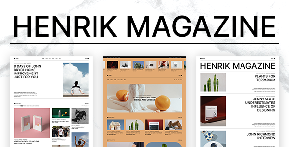 Henrik WordPress Theme