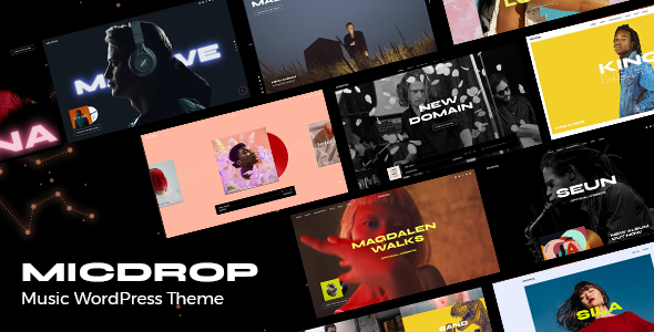 Micdrop - Music WordPress Theme