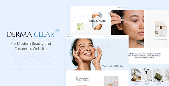 Derma Clear - Beauty Cosmetics & Skincare Theme