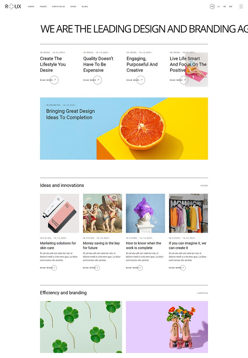 Roux WordPress Theme