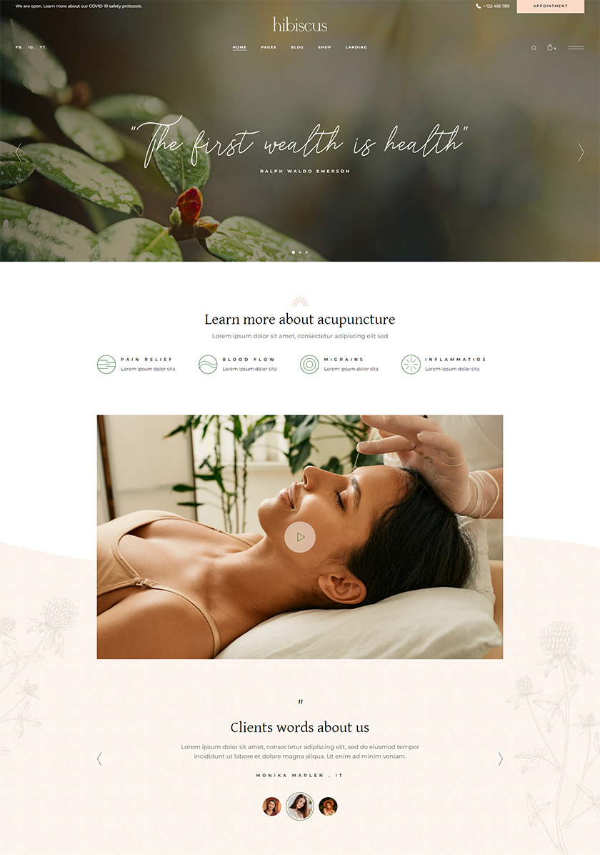 Hibiscus WordPress Theme