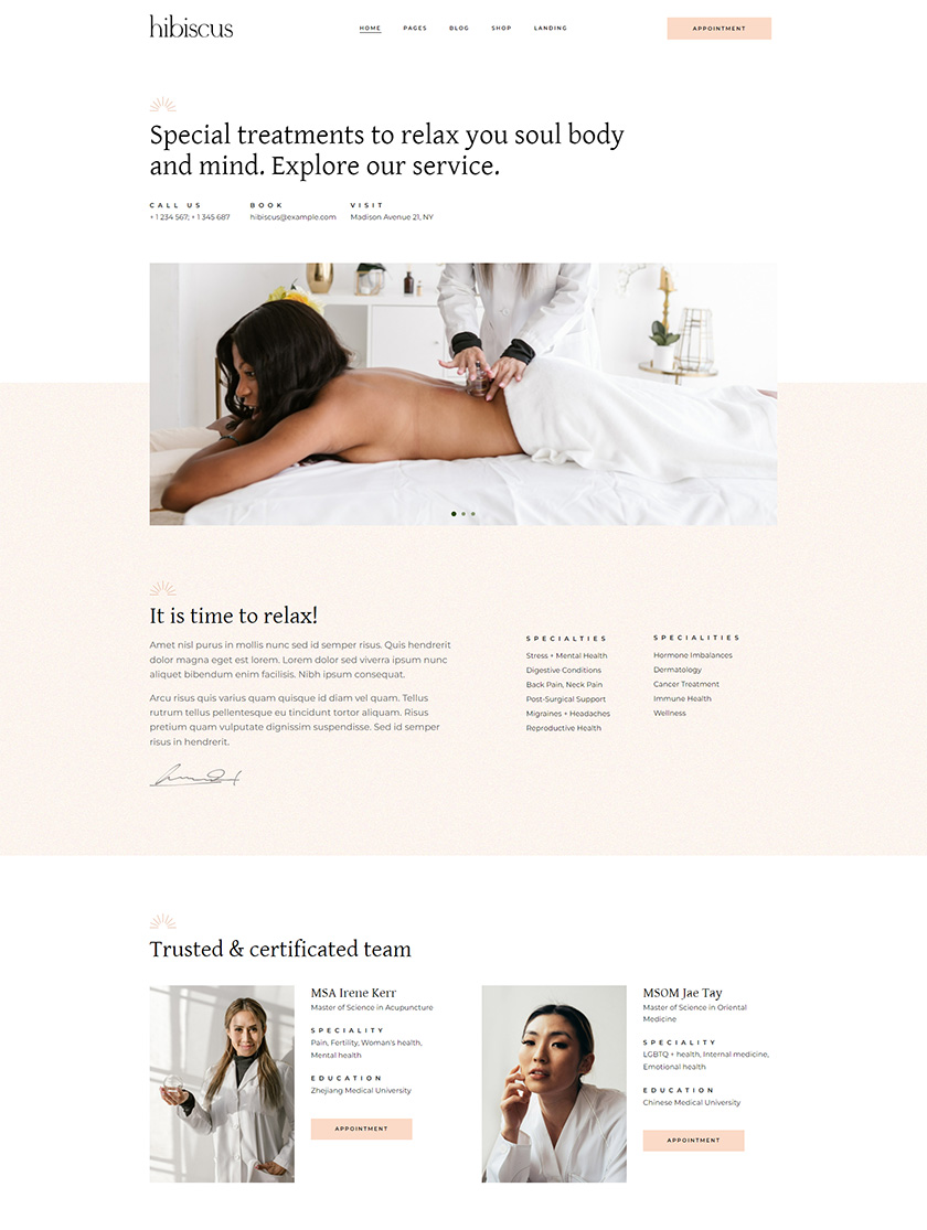 Hibiscus WordPress Theme