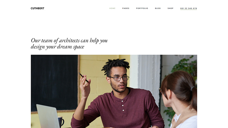 Cuthbert WordPress Theme