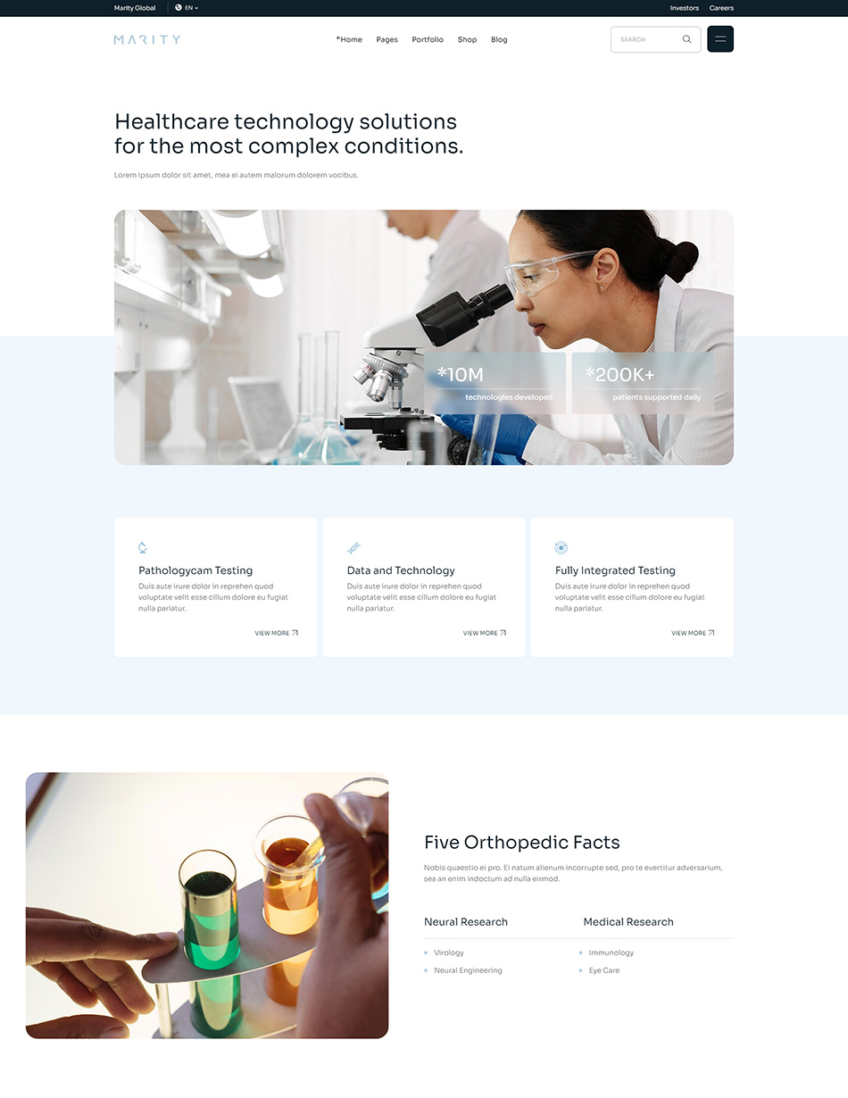 Marity WordPress Theme