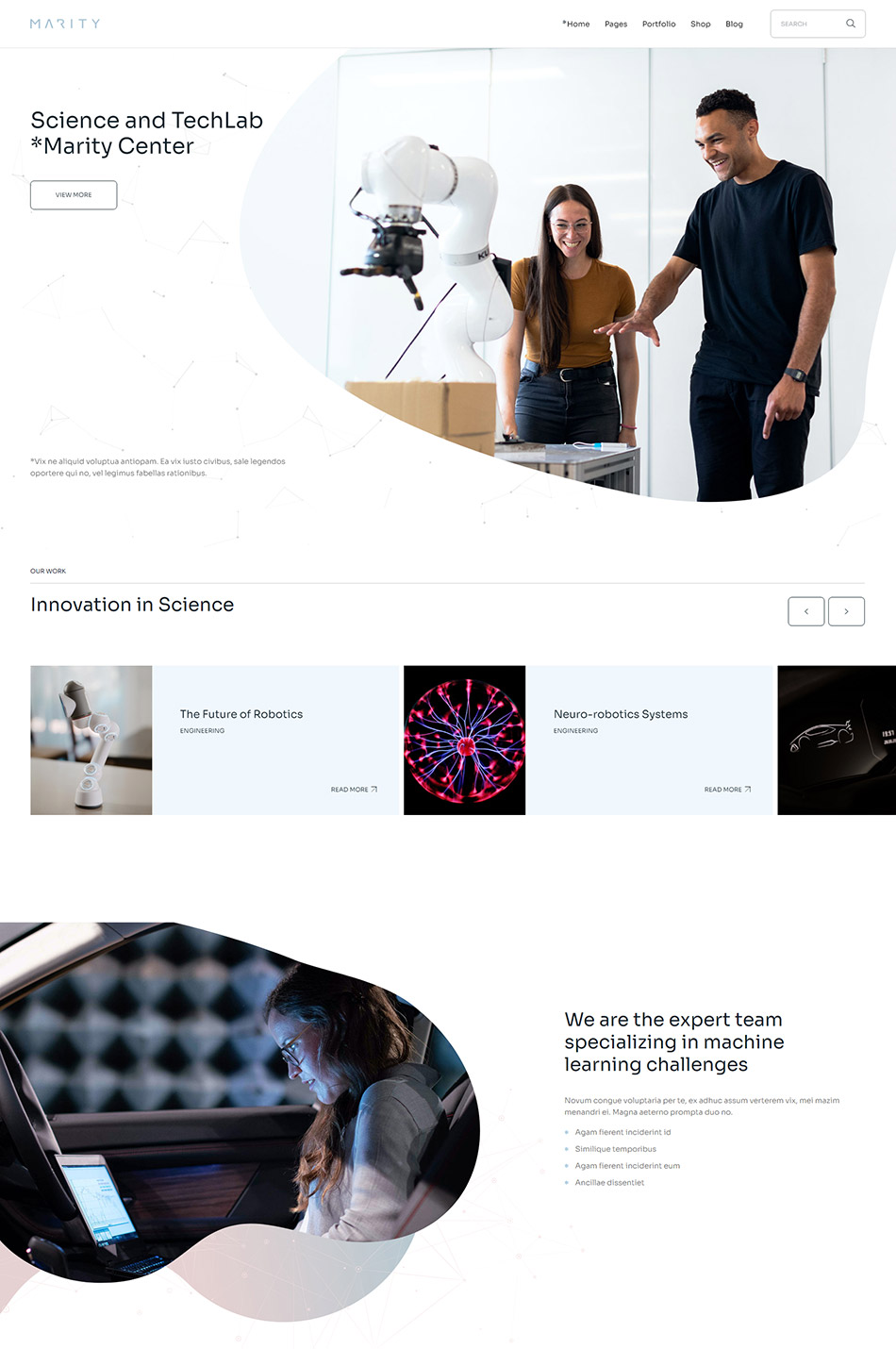 Marity WordPress Theme