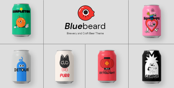 Bluebeard - Brewery and Craft Beer Theme