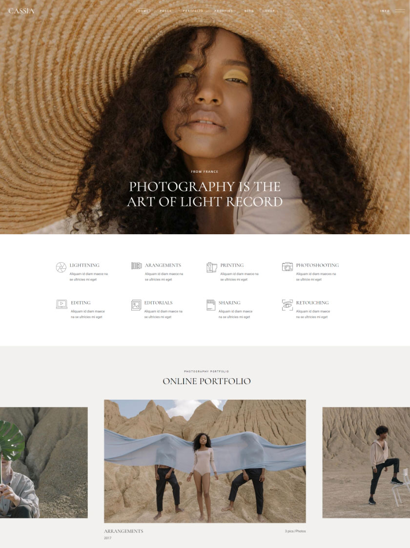 Photography Portfolio Theme