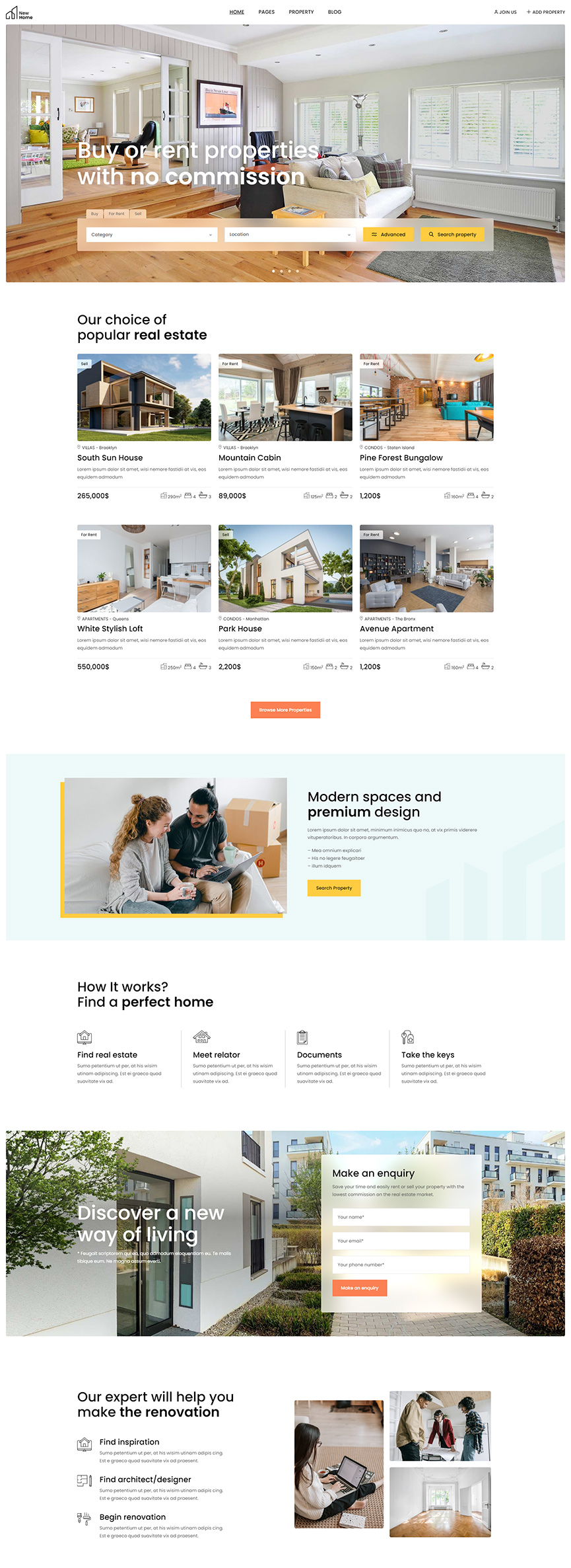 NewHome WordPress Theme