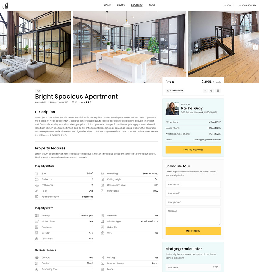 NewHome WordPress Theme