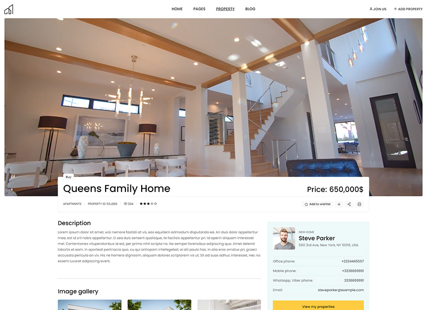 NewHome WordPress Theme