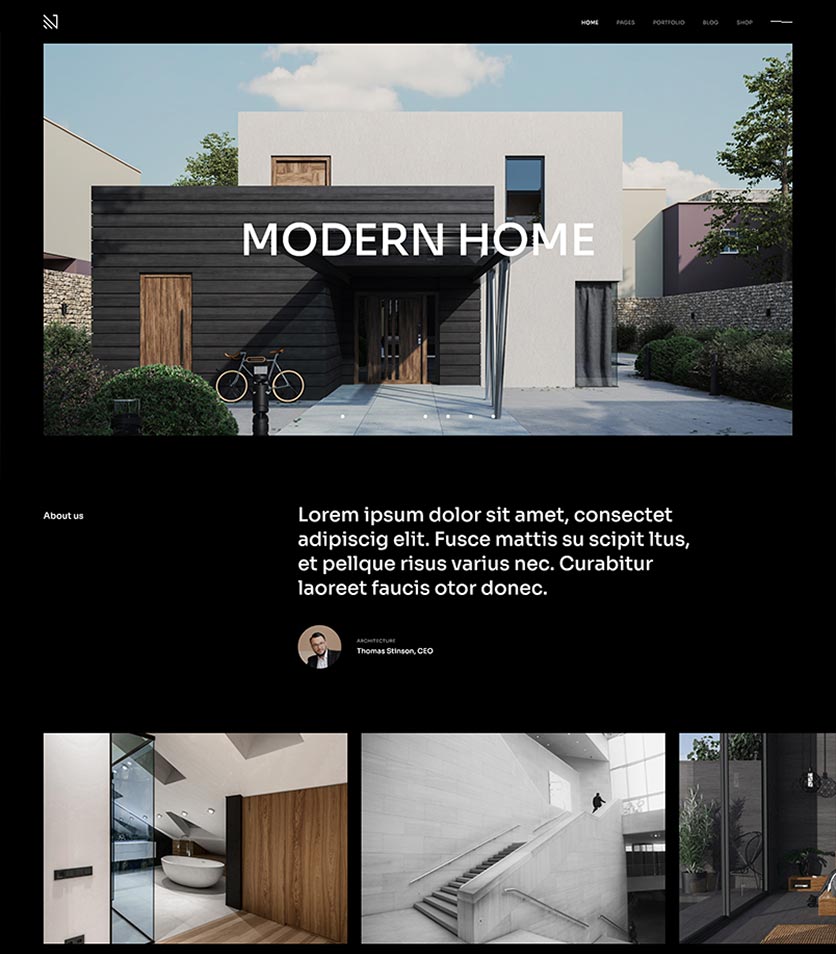 Modern Minimalist Home's  Page