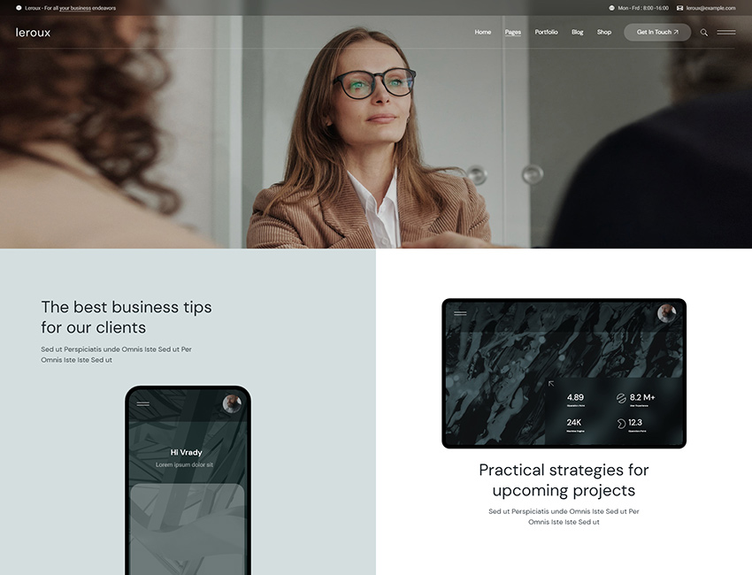 Leroux Wordpress Theme