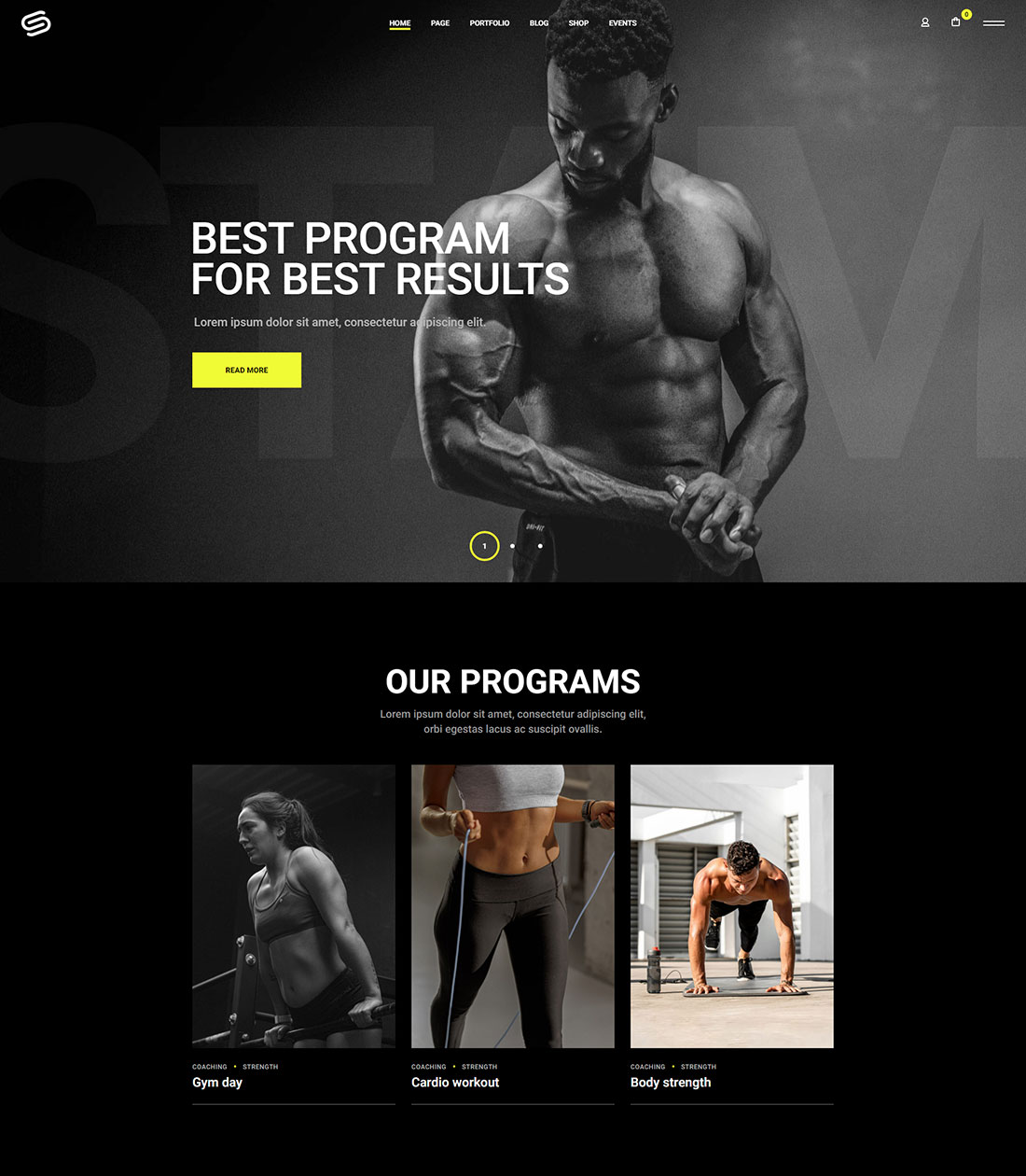 Stronger - Gym and Fitness Theme