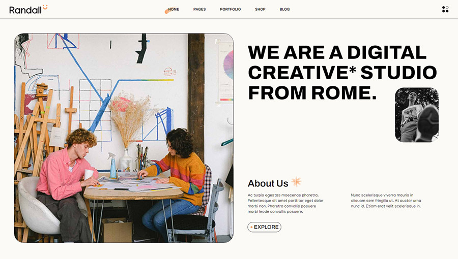 Randall A Wordpress Theme