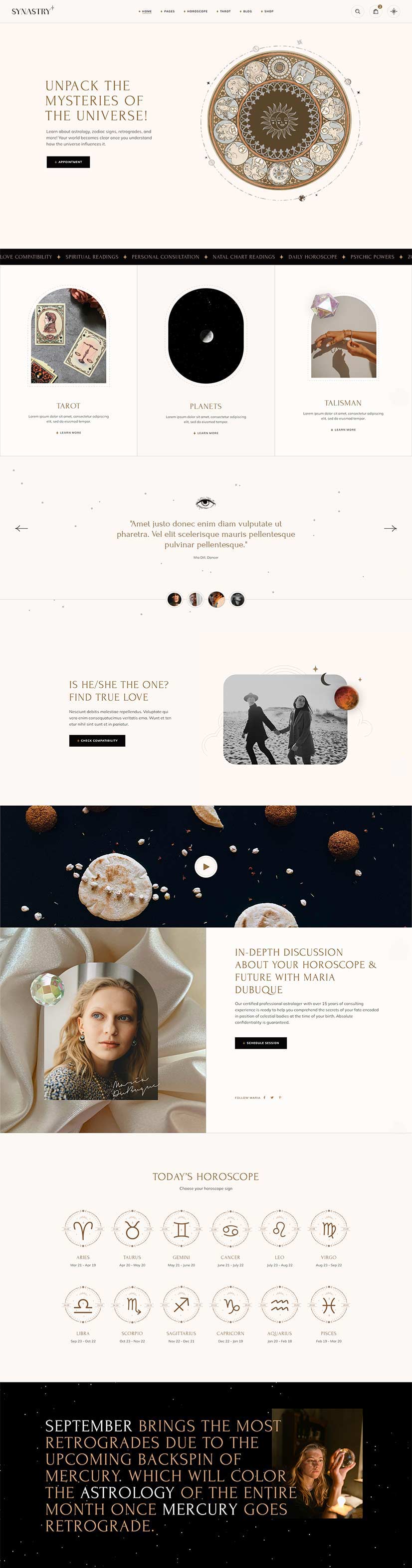 Synastry WordPress Theme