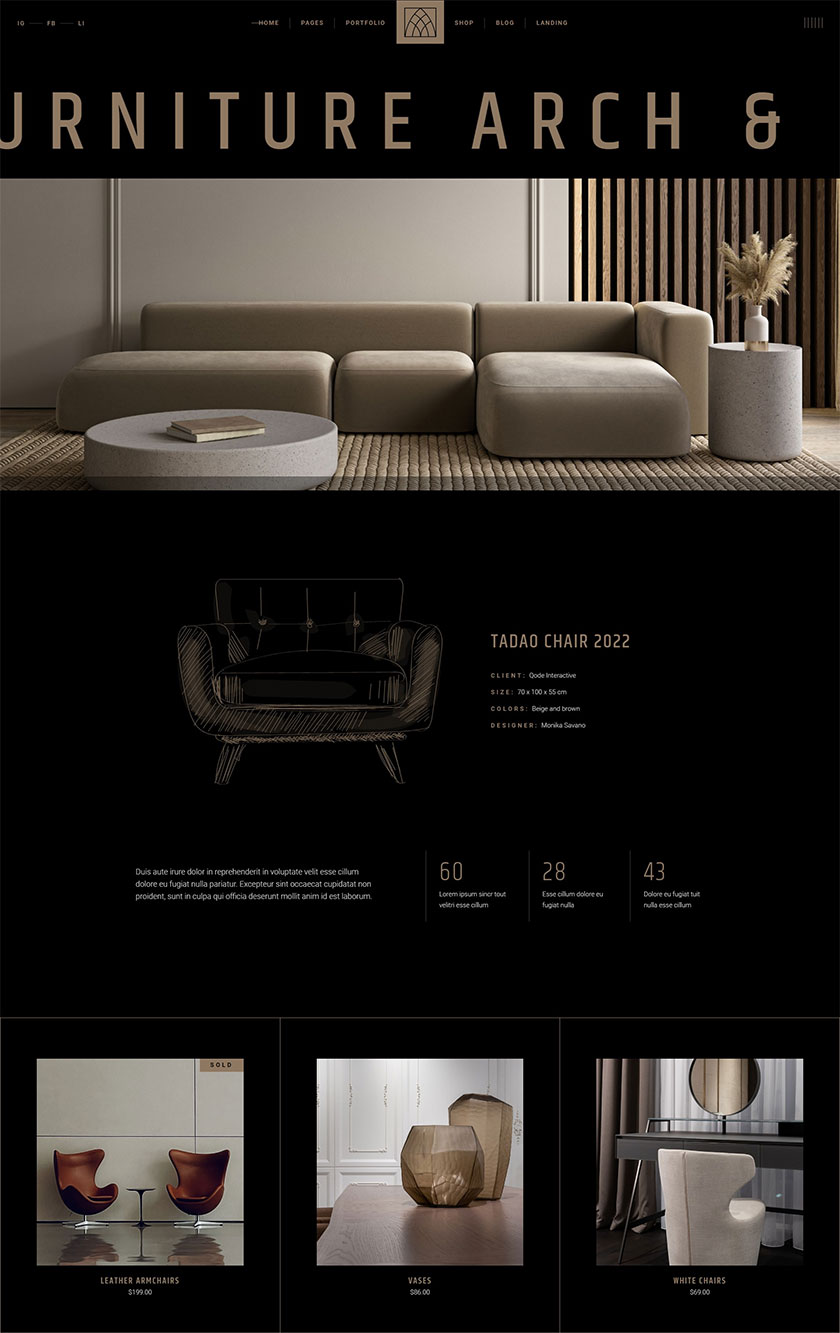 Tadao WordPress Theme