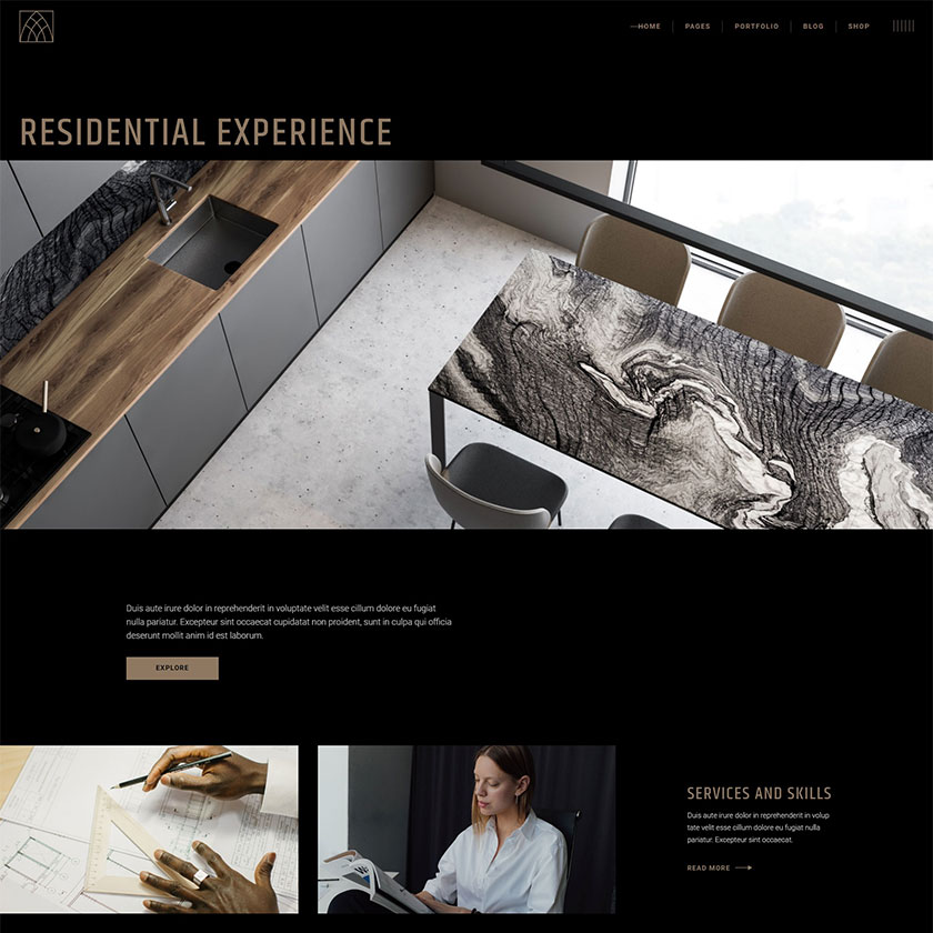 Tadao WordPress Theme