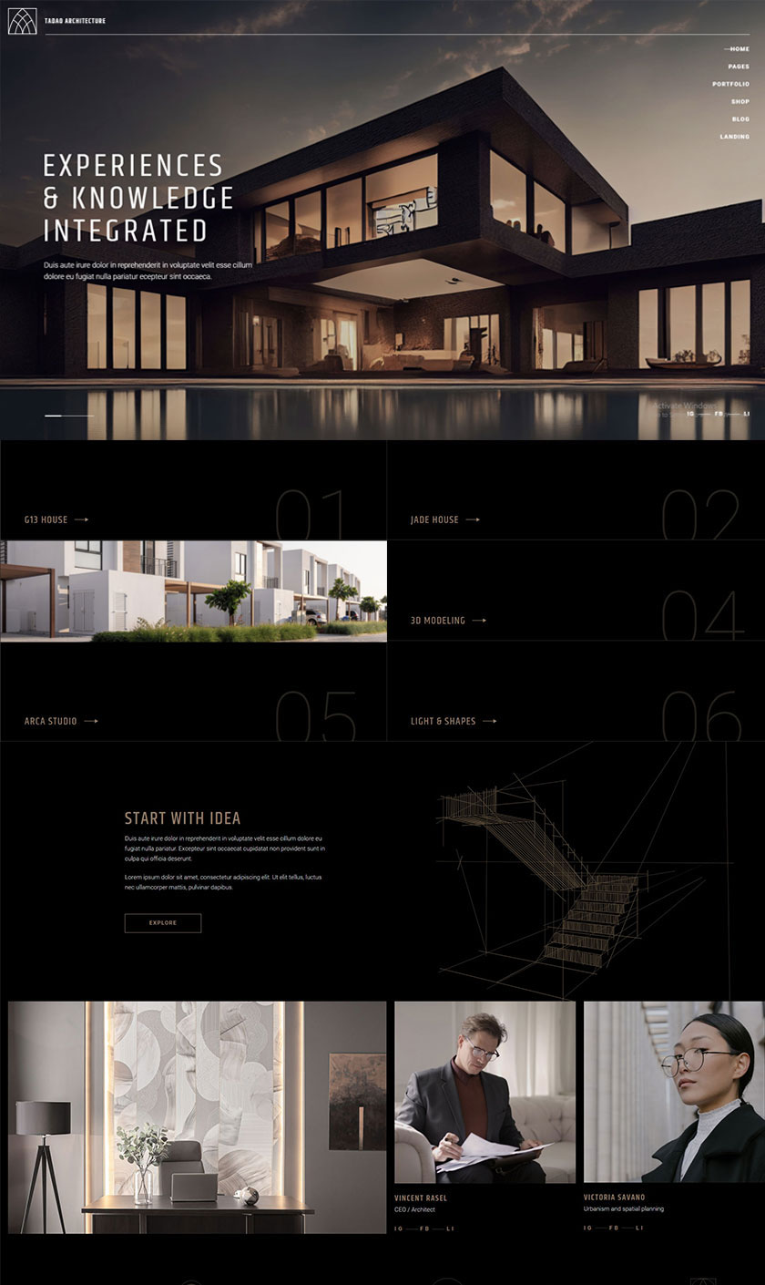 Tadao WordPress Theme