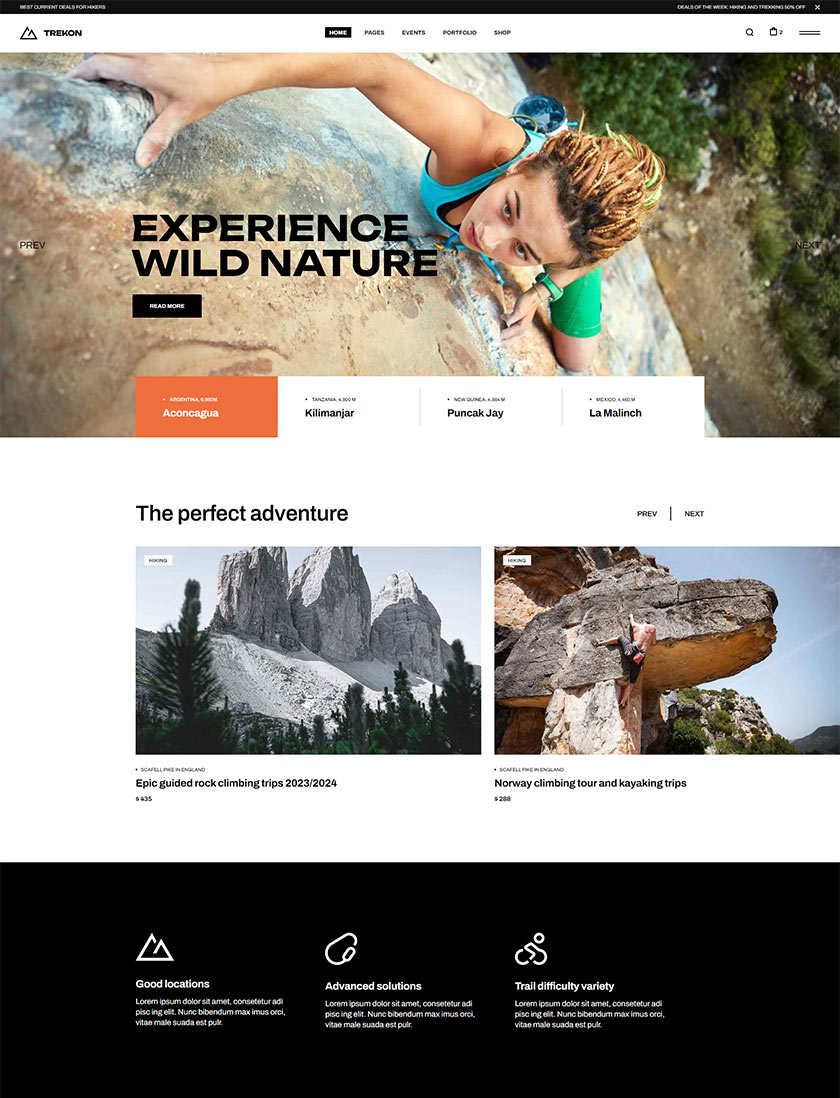 Trekon WordPress Theme