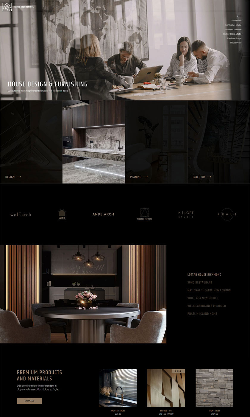 Tadao WordPress Theme