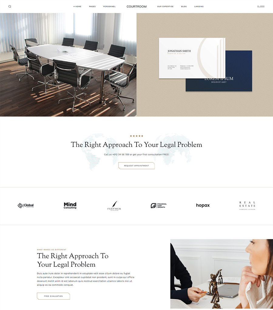 Courtroom WordPress Theme