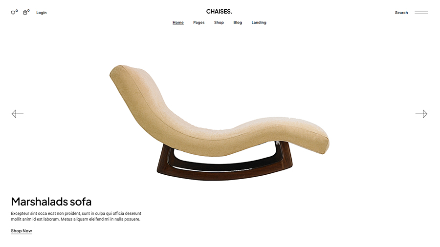 Chaises WordPress Theme