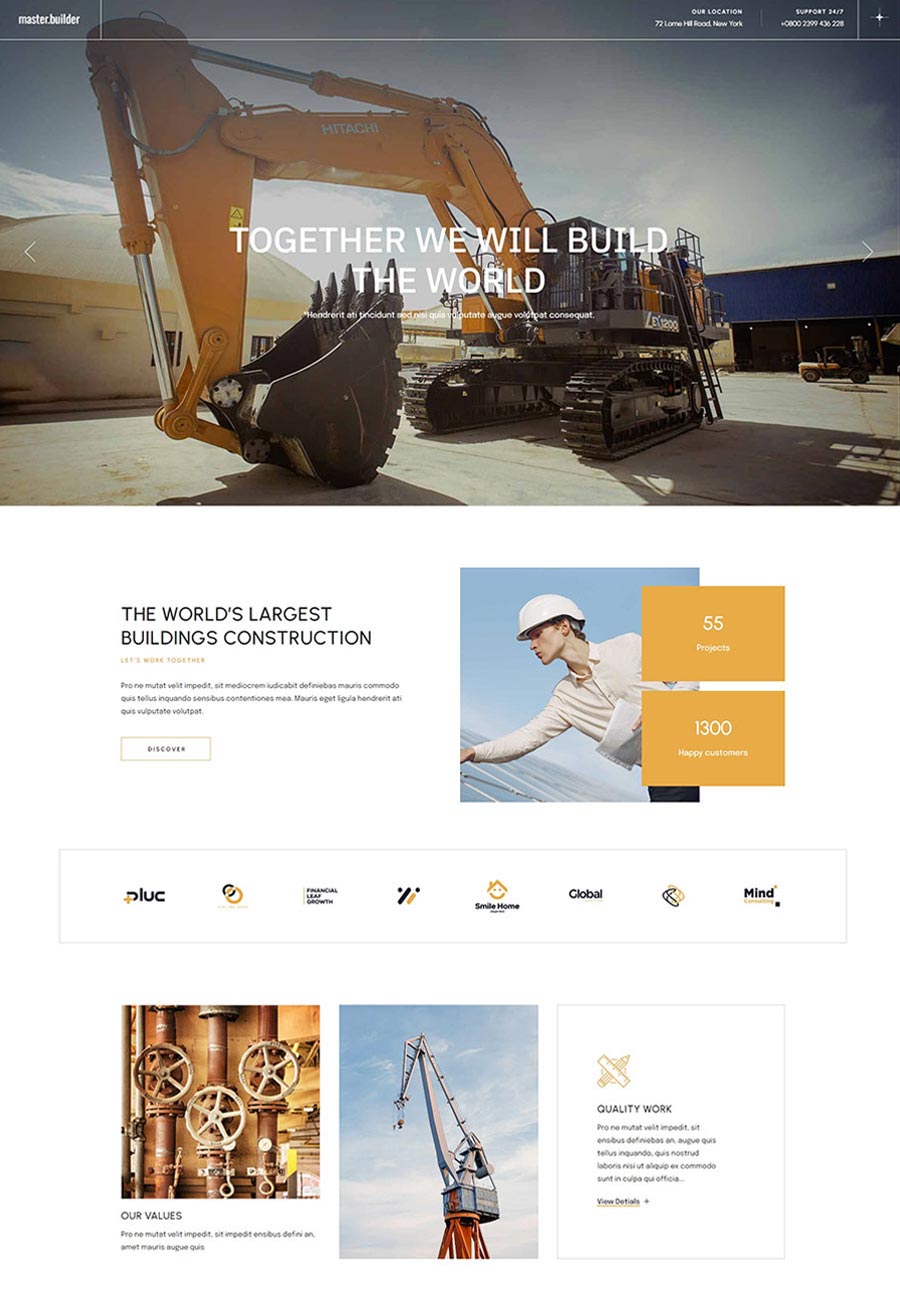 MasteBuilder WordPress Theme