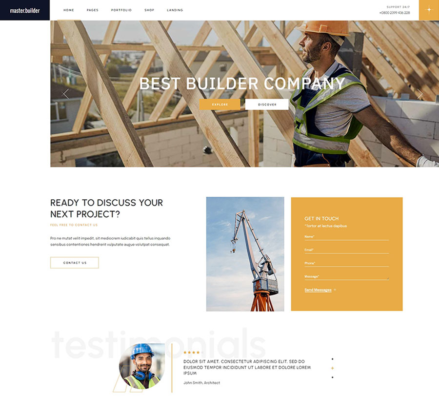 MasteBuilder WordPress Theme