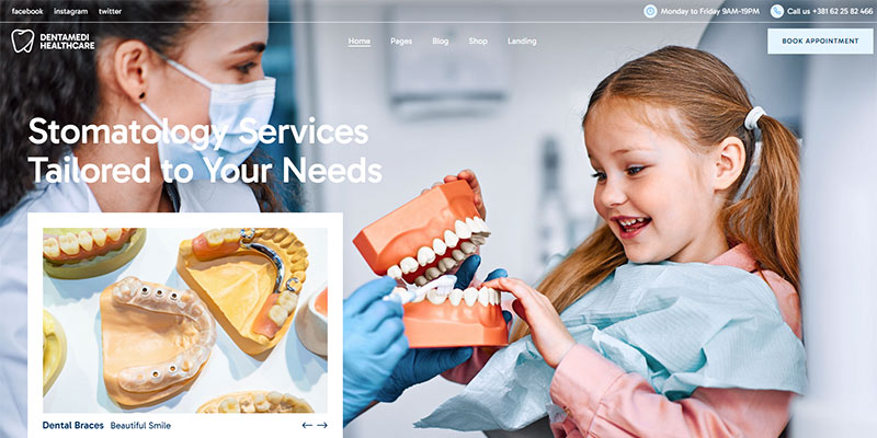 DentaMedi WordPress Theme