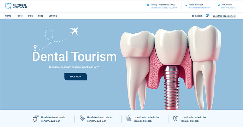 DentaMedi WordPress Theme