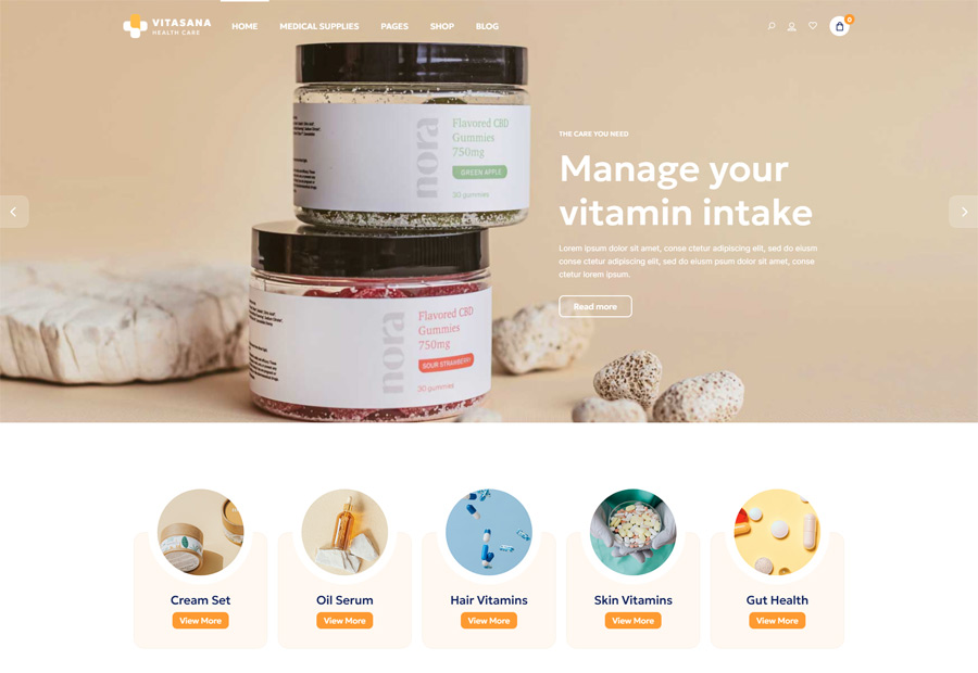 Vitasana WordPress Theme