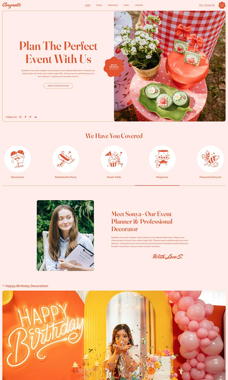 Congrats WordPress Theme