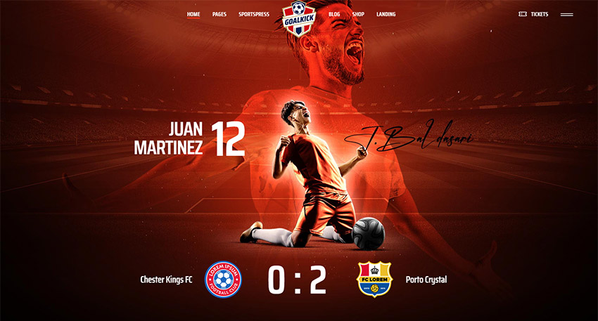 GoalKick WordPress Theme