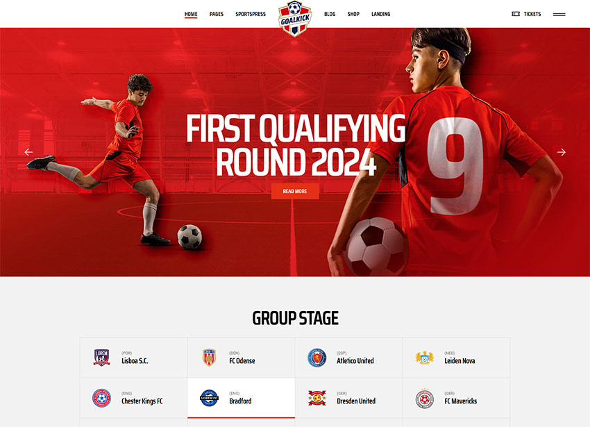 GoalKick WordPress Theme