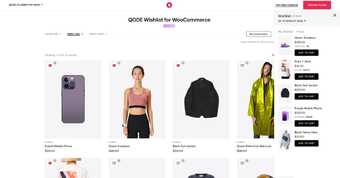 QODE Wishlist for WooCommerce