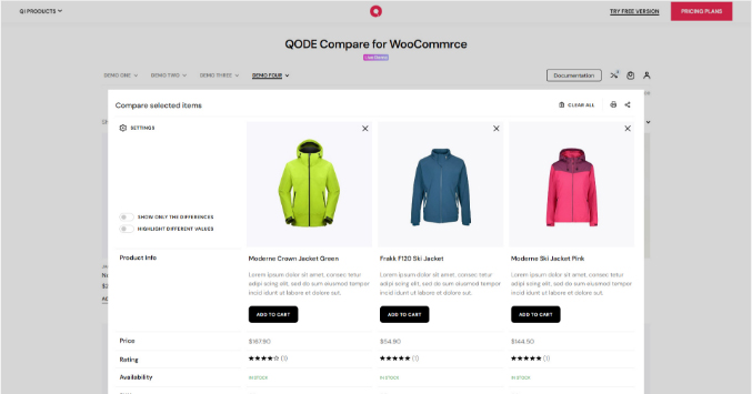 QODE Compare for WooCoomerce