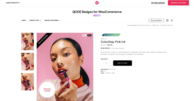 QODE Badges for WooCommerce